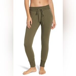 Free People Movement Women's Large Sunny Skinny Sweatpants Olive Green Joggers